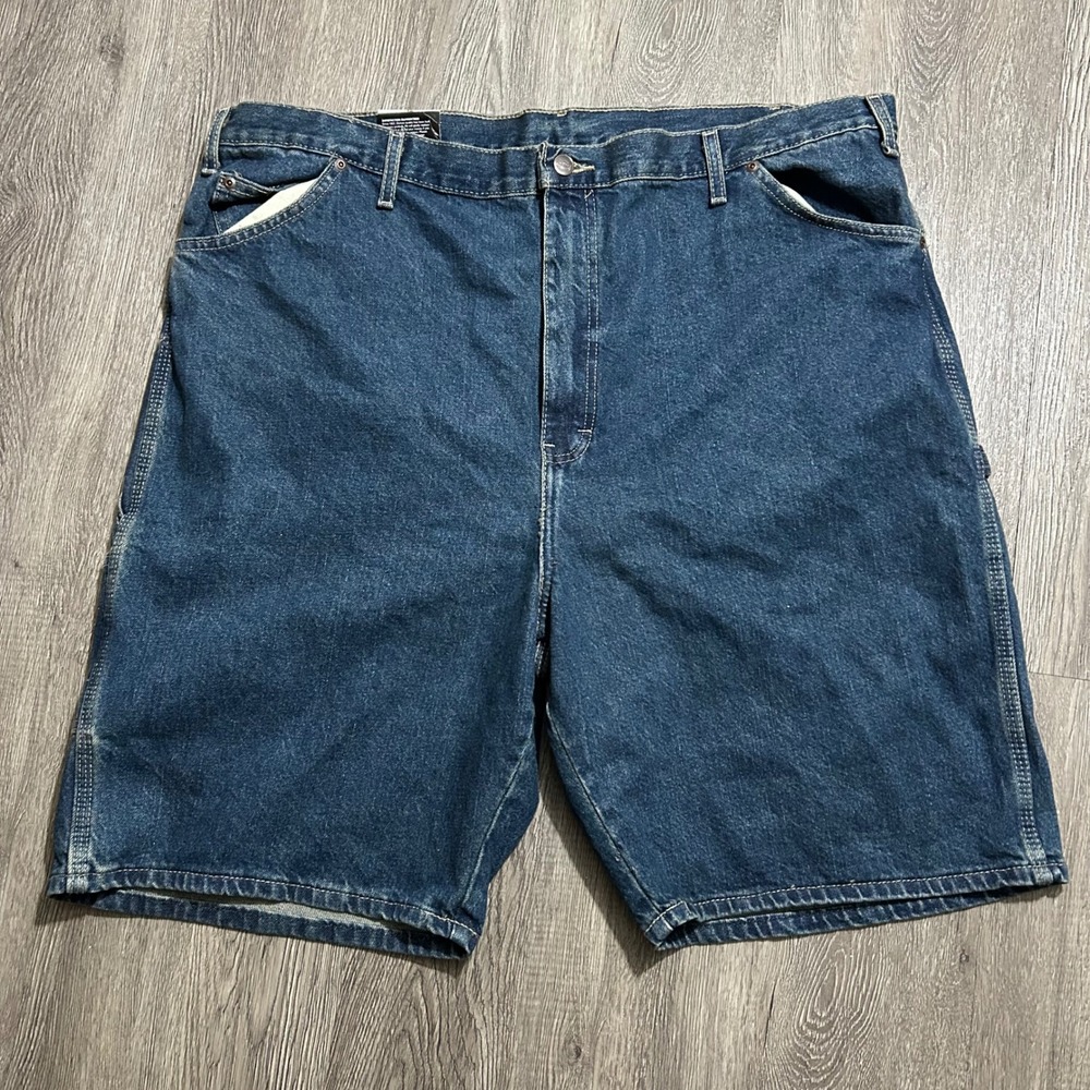 Dickies Carpenter Jean Shorts 42 Blue Relaxed Fit Denim Jorts Workwear New